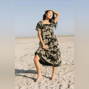 Bohme Olivera Floral Midi Dress